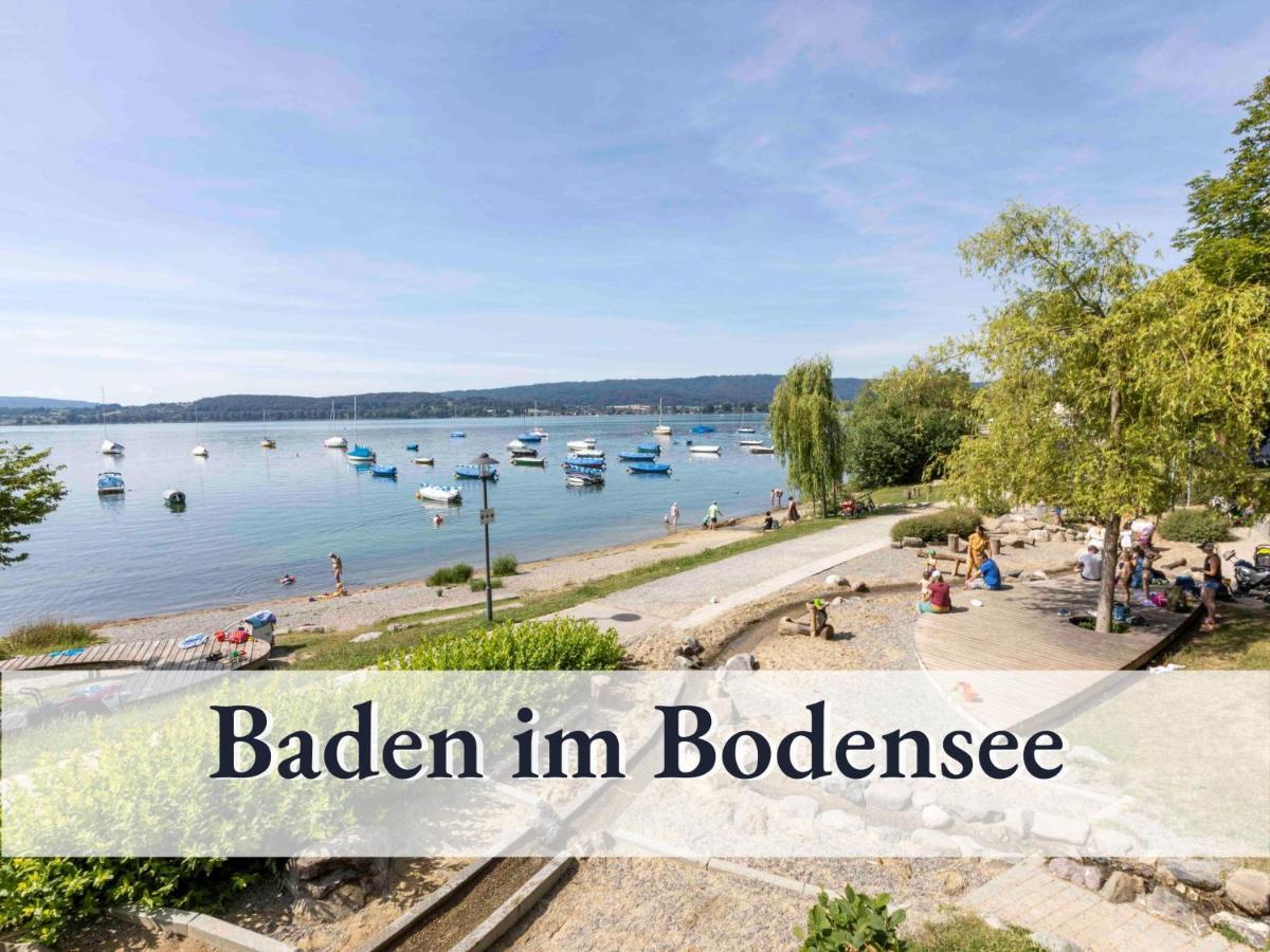Grosse Moderne Ferienwohnung In Bester Bodenseelage L 1 Minute Zum Bodensee L 2 Zimmer L Vollausgestattete Kueche L Sonnenbalkon L Wlan L Willkommen Im Apartment Guettingen Радольфцелль-ам-Бодензе Екстер'єр фото